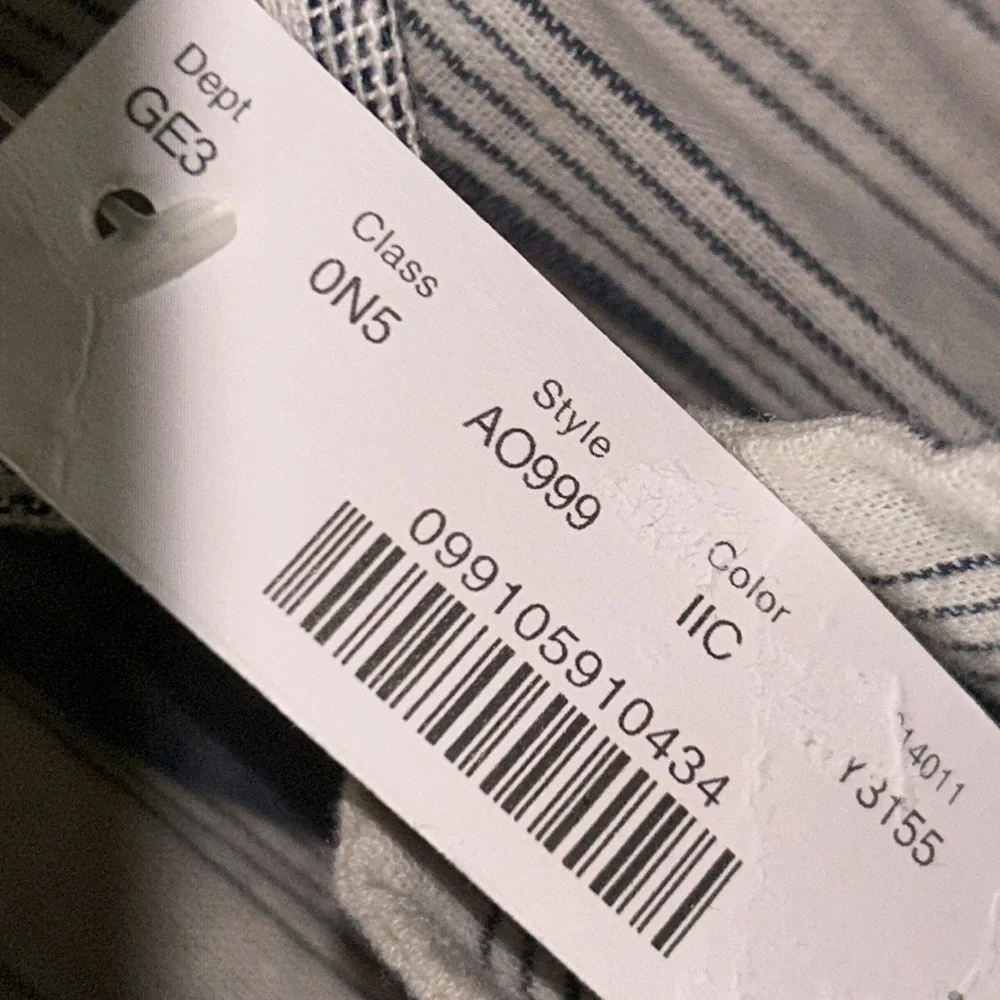 NWT J. Crew Chambray cover-up dress in stripe blue size